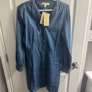 MICHAEL Michael Kors Blue Denim Dress